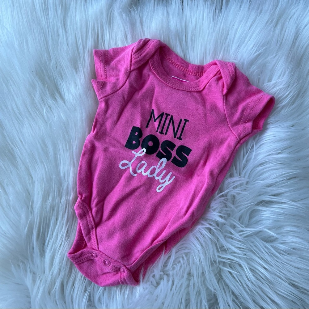 Swiggles Hot Pink Short Sleeve Mini Boss Lady One Piece